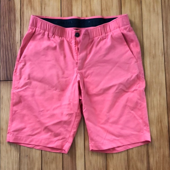 red under armour golf shorts